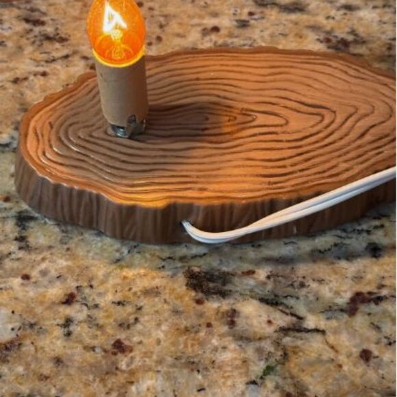 Vintage Ceramic Light Jack-O-Lanterns Mouse Witch Hat Pumpkin - Picture 3 of 5